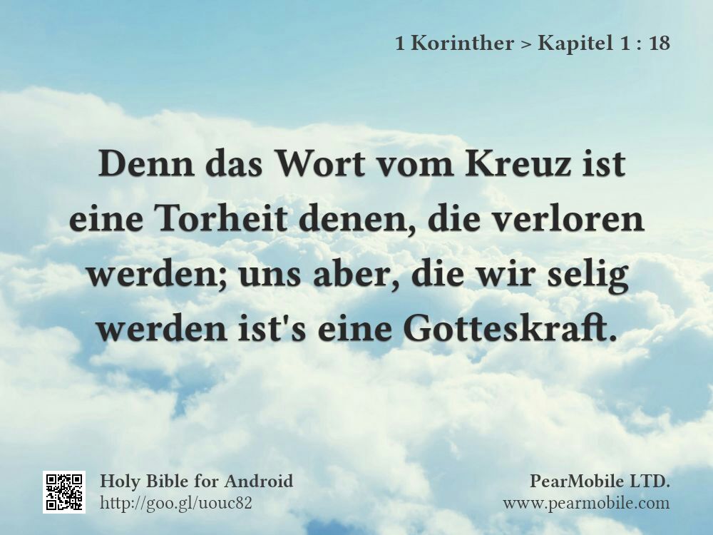 1 Korinther, Kapitel 1:18